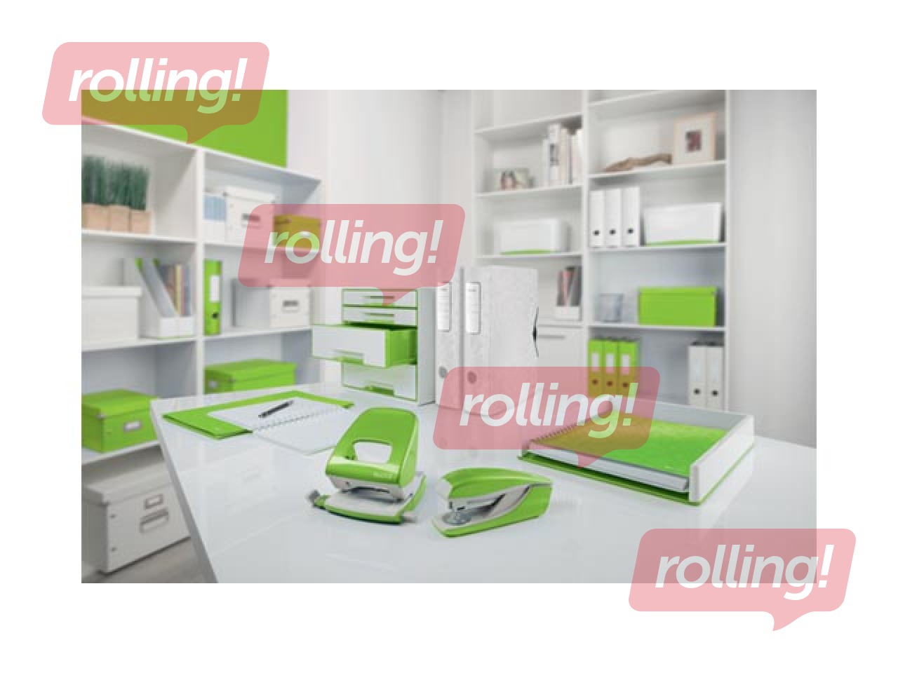 Skavotājs Leitz 5502 WOW, Metal, 30l, zaļš