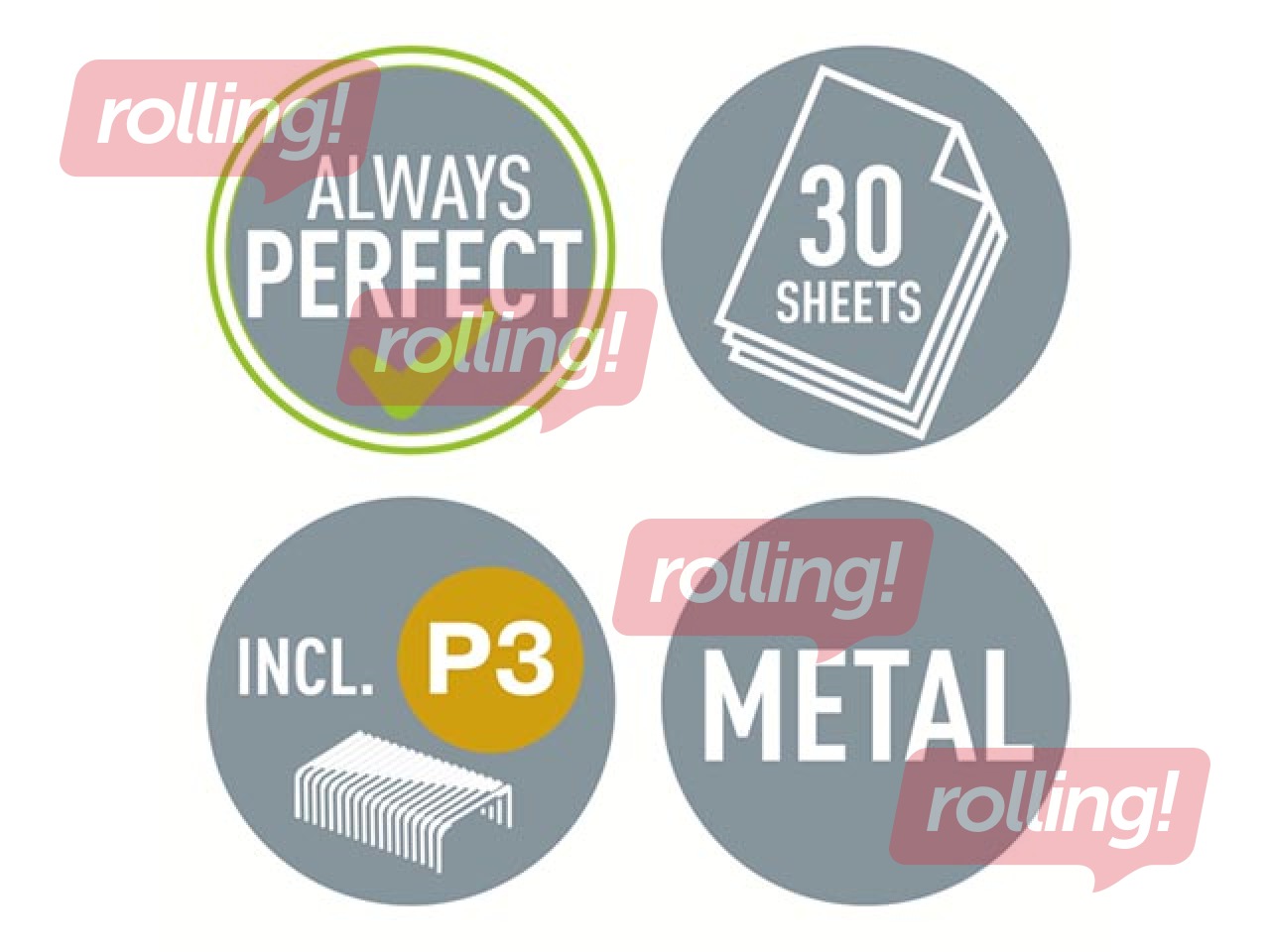 Skavotājs Leitz 5502 WOW, Metal, 30l, zaļš