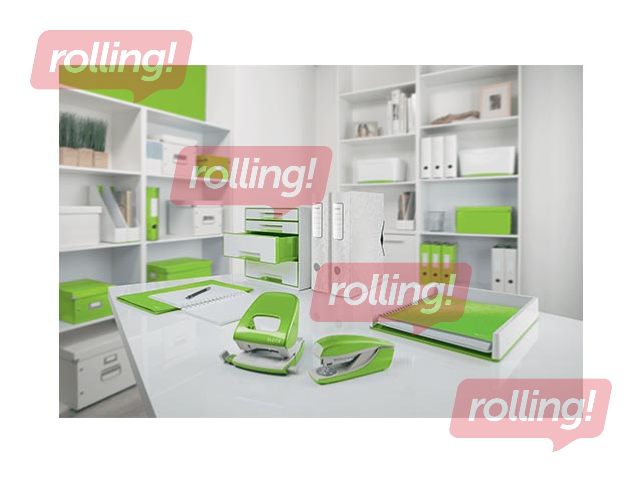 Caurumsitējs Leitz 5008 Metal, 30l., zaļš