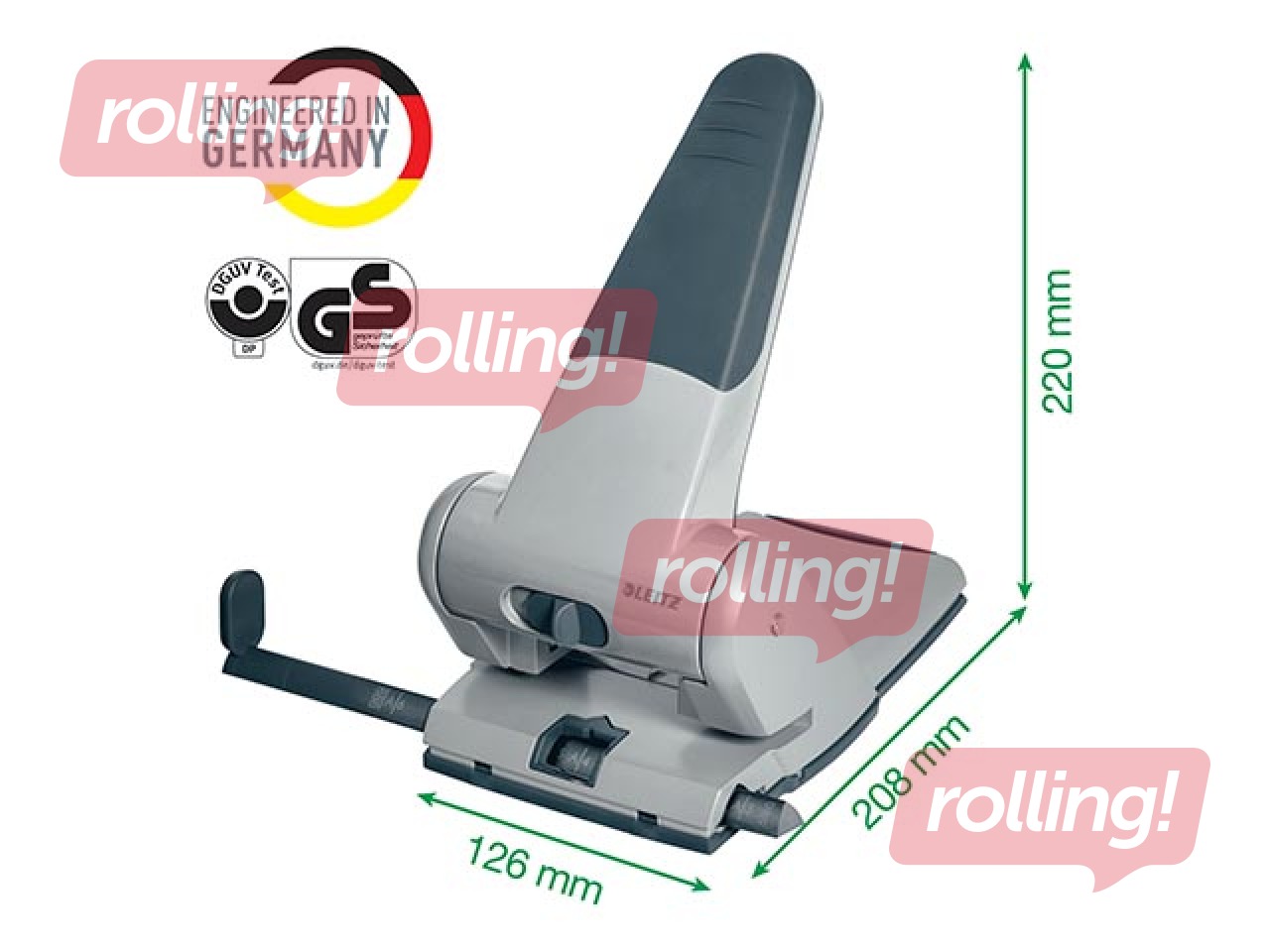 Caurumotājs lieljaudas Leitz, 65 l., melns