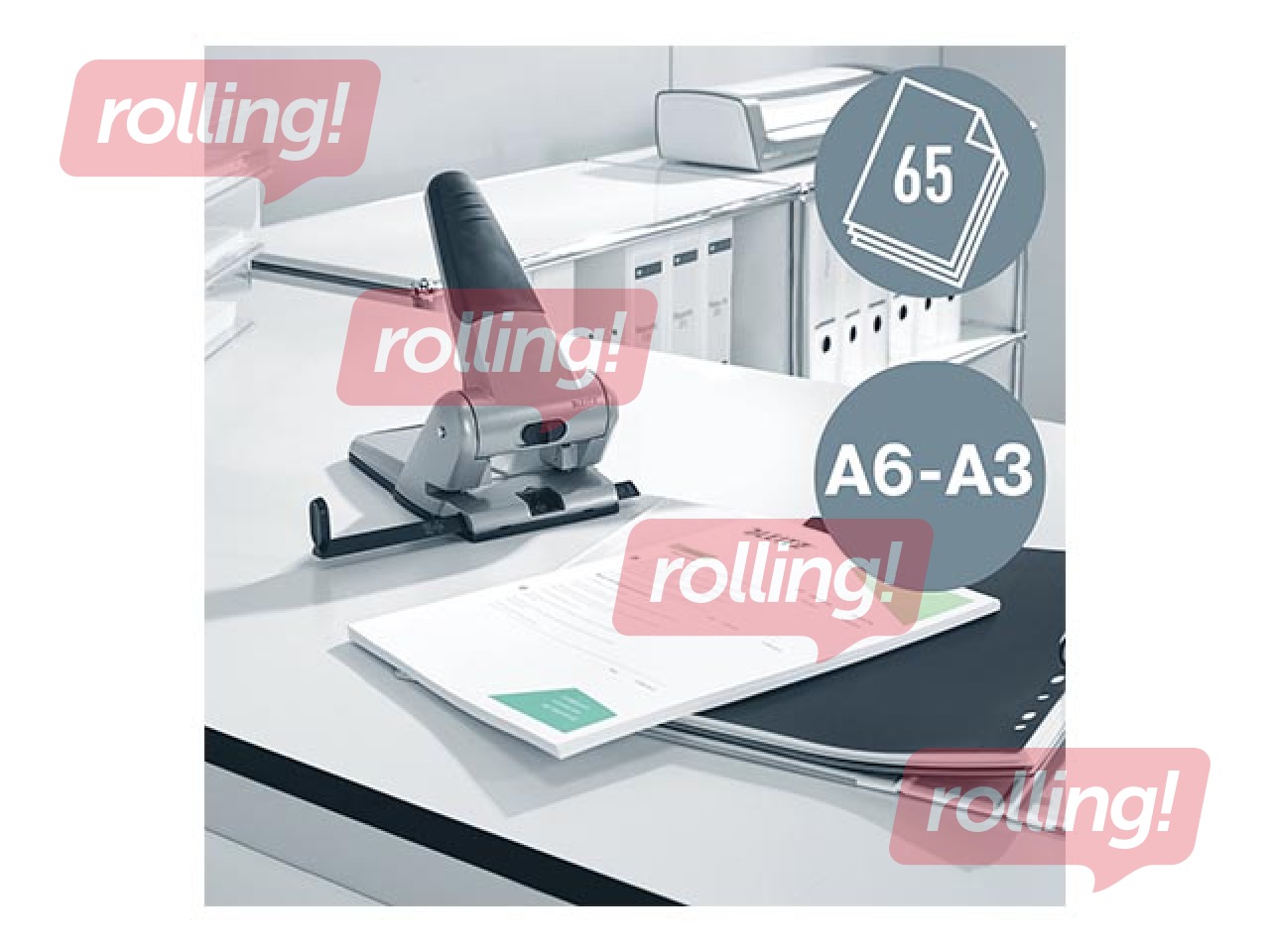 Caurumotājs lieljaudas Leitz, 65 l., melns