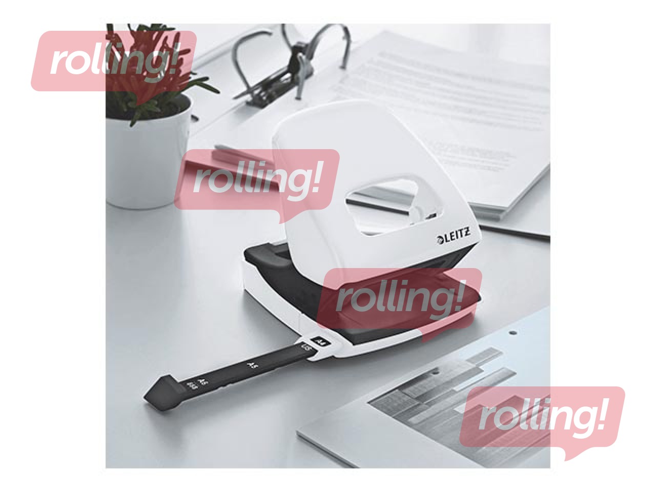 Caurumsitējs Leitz 5008 Metal, 30l., balts