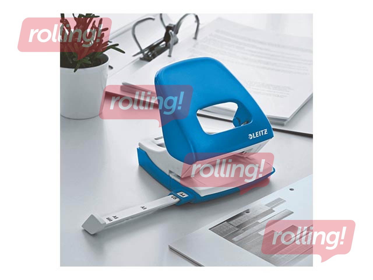 Caurumsitējs Leitz 5008 Metal, 30l., zils