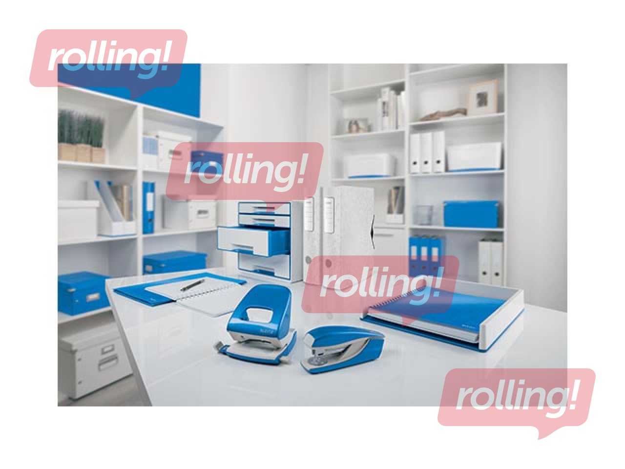 Caurumsitējs Leitz 5008 Metal, 30l., zils