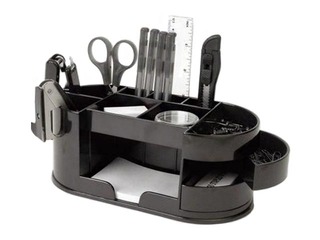 Galda organizators Eagle TY380S, pildīts ar 12 priekšm., melns