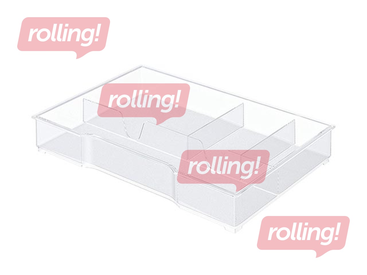 Paliktnis galda piederumiem Leitz, plastmasas, caurpsīdīgs