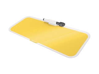 Galda tāfele Leitz Cosy, stikla, dzeltena