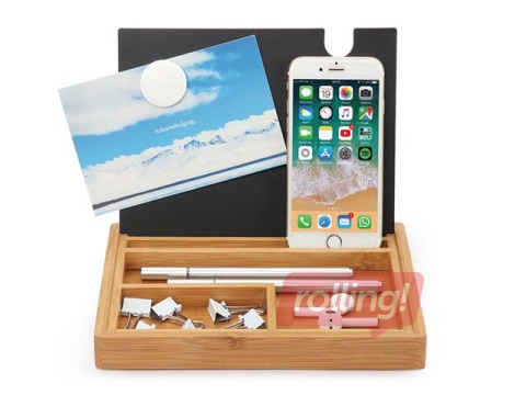 Galda organizators Forofis, bambusa, 220x160x23mm