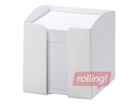 Kastīte piezīmju papīram Durable Trend, 10x10.5x10 cm, plastmasas, balta