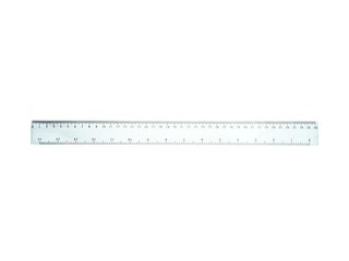 Lineāls 40 cm Grand, plastmasas, caurspīdīgs 