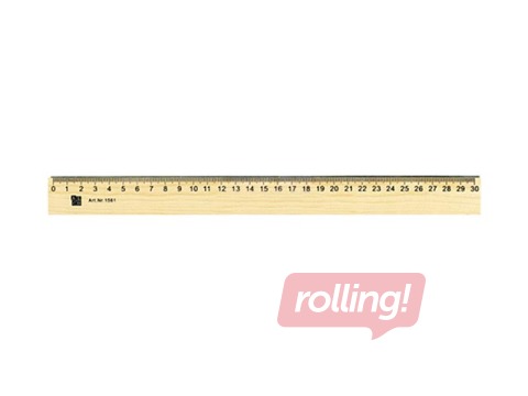 Lineāls 30 cm Alco, koka
