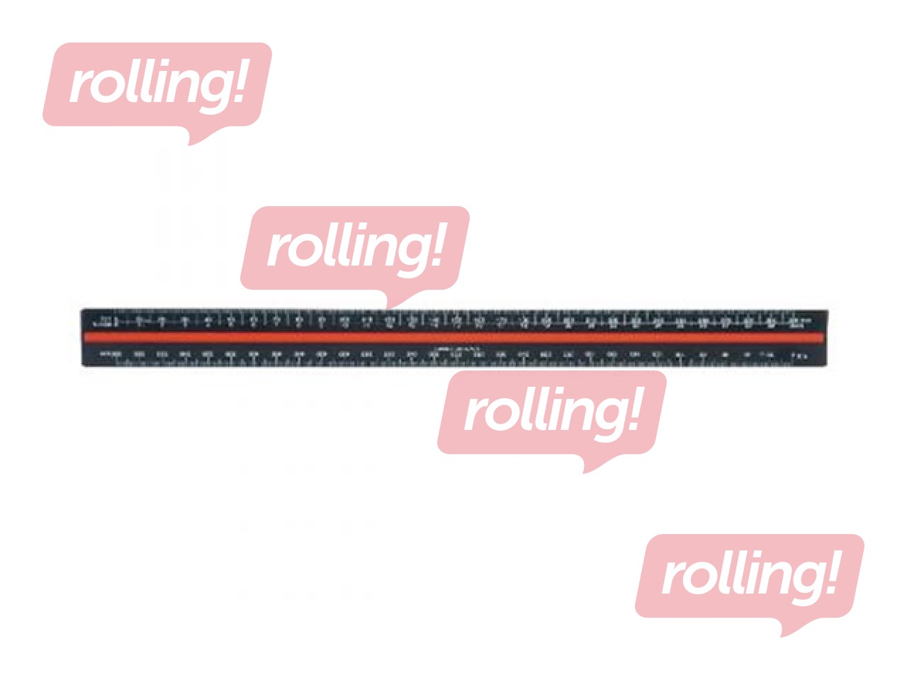 Lineāls mēroga Linex, 30 cm., mērogs:1:1:2:5:20:50:100:200:500:1000:1250:2500.