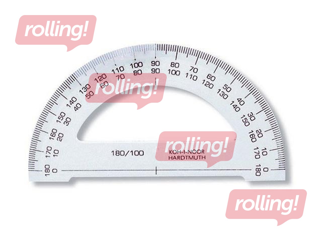 Transportieris KOH-I-NOOR 180°, caurspīdīgs