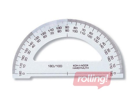 Transportieris KOH-I-NOOR 180°, caurspīdīgs