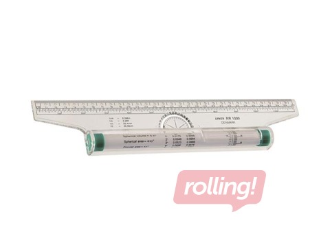 Lineāls Linex RR1000, rotējošs, 30cm