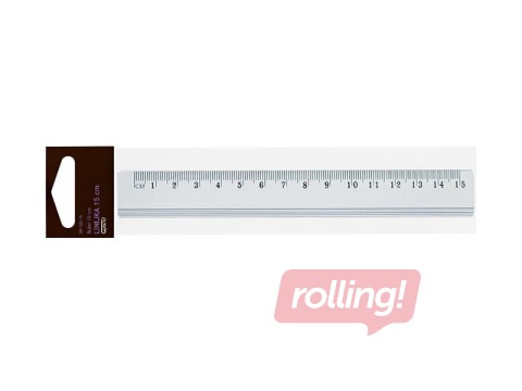 Lineāls, metāla, 15cm