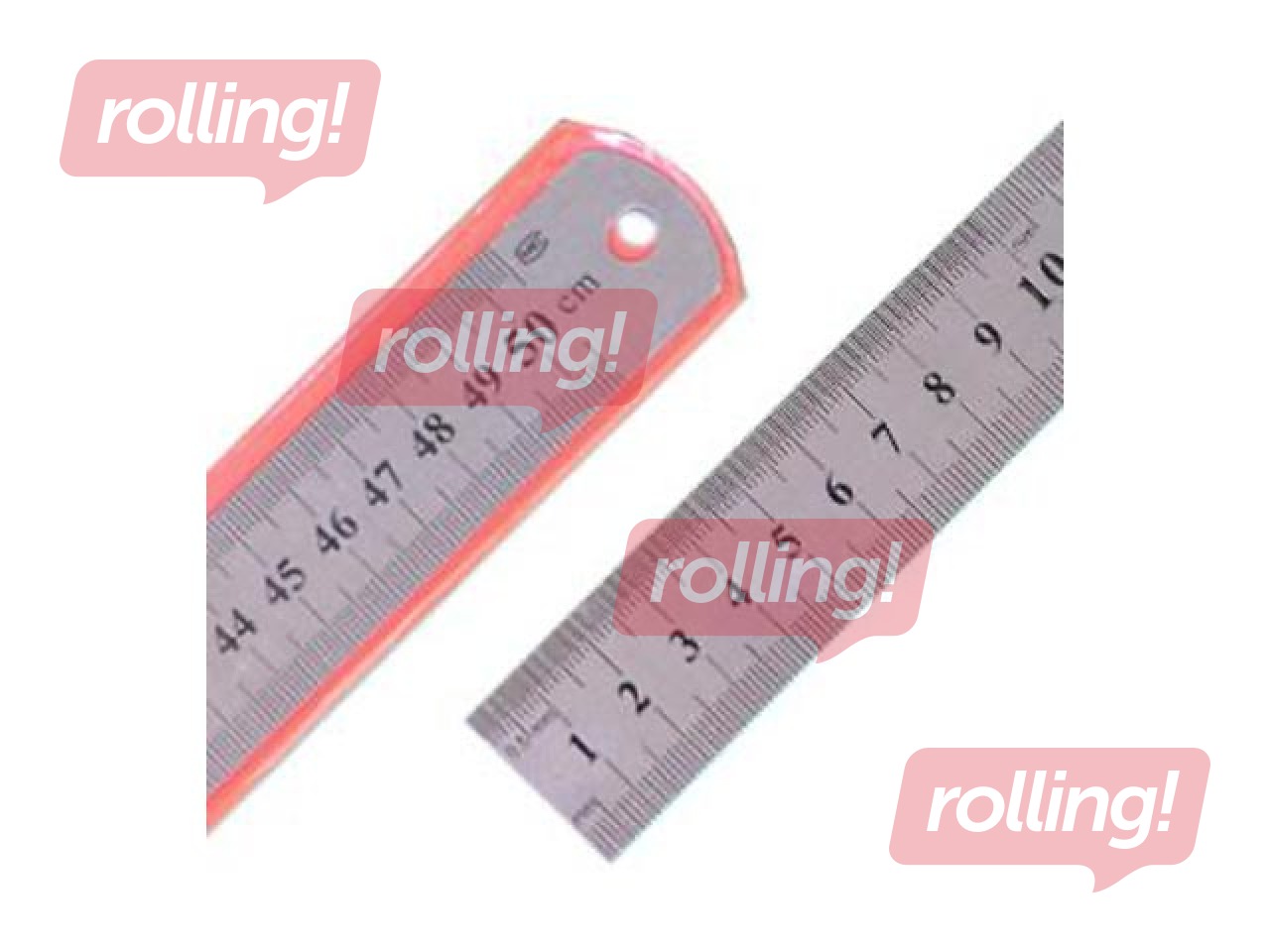 Lineāls, 50cm, metāla