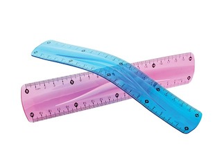 Lineāls Centrum Flex, plastmasas, dažādas krāsas, 15cm