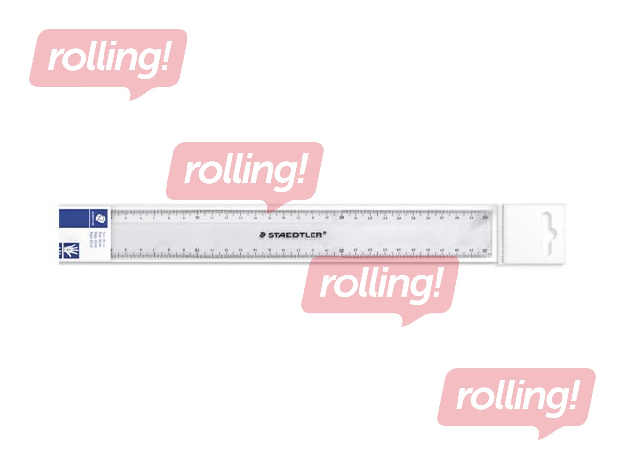 Lineāls Staedtler Mars 562, 30 cm, 2 skalas