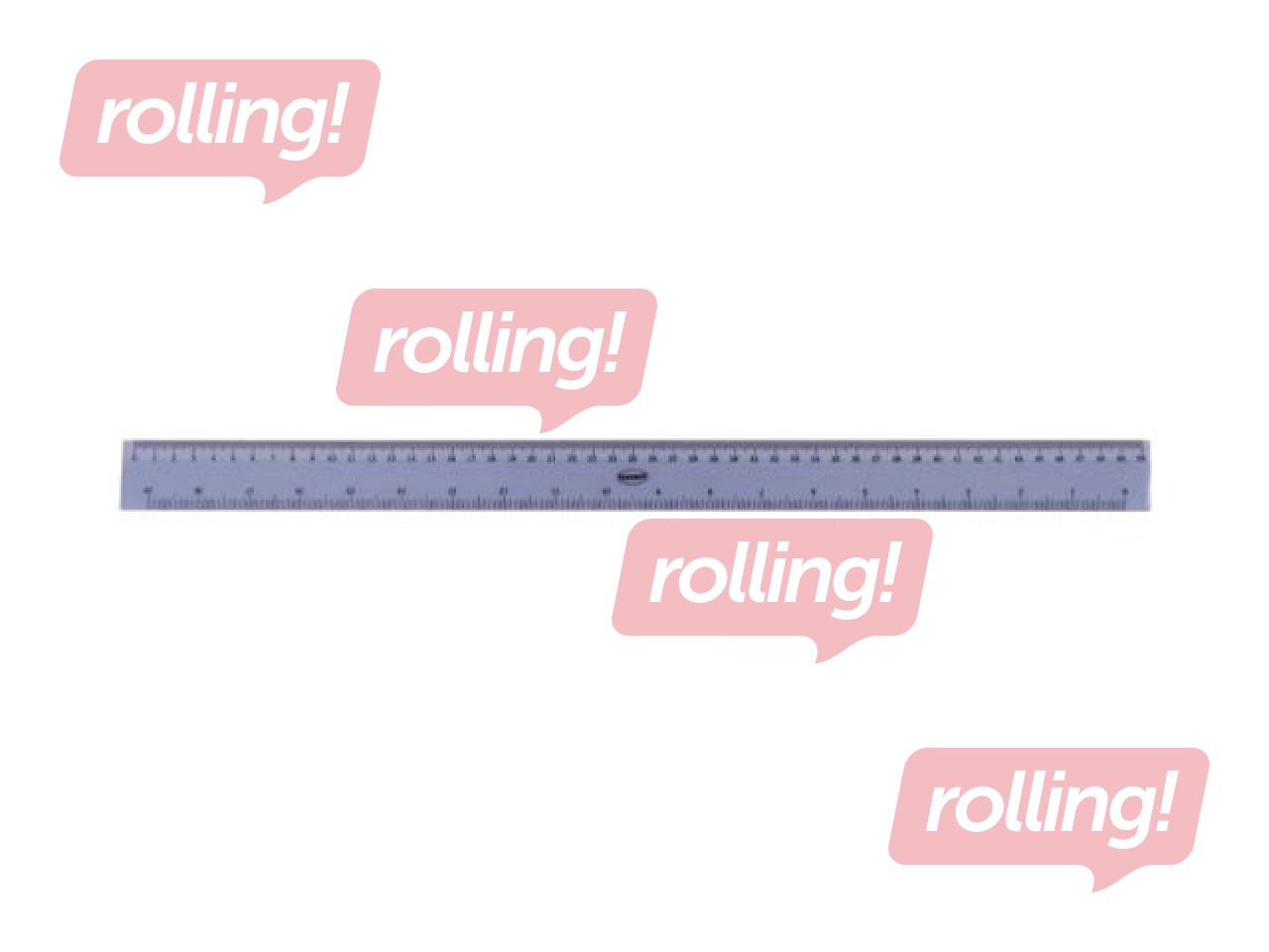 Lineāls Centrum, caurspīdīgs, 50cm