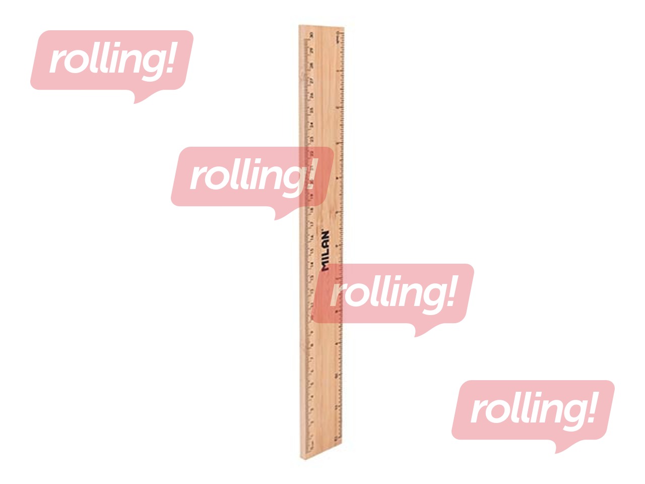 Lineāls Milan Bamboo, 30cm