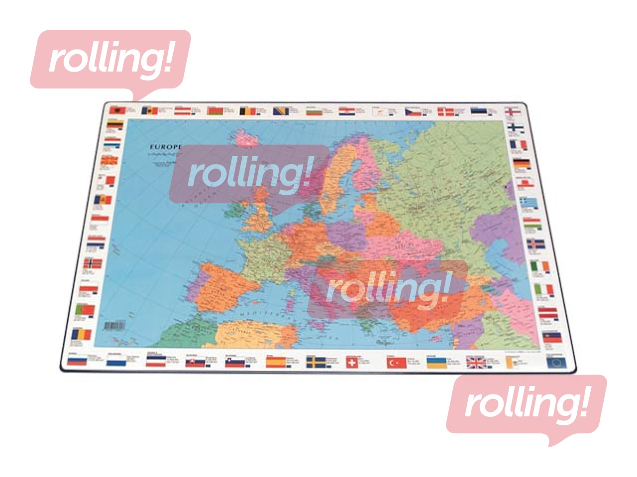 Galda segums Bantex, Eiropas karte, 44x63cm