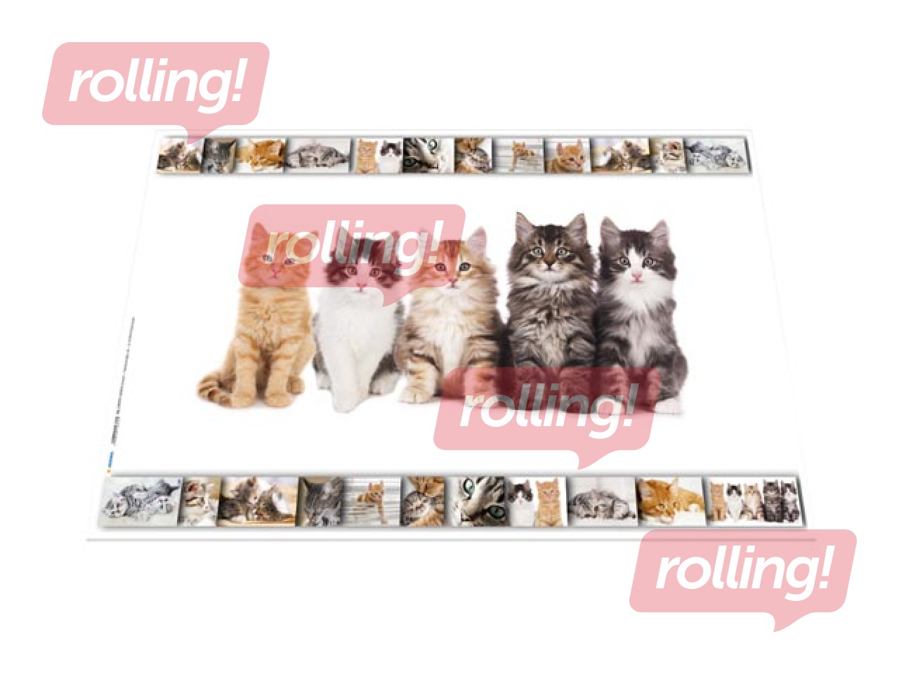 Galda segums ar dzīvnieku attēliem, 55x35cm