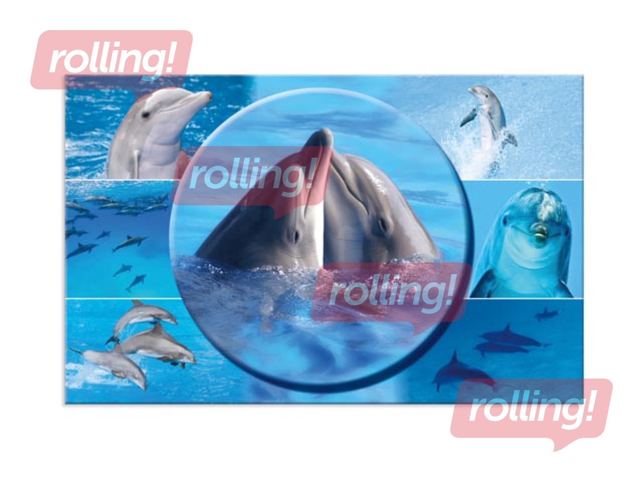 Galda segums ar dzīvnieku attēliem, 55x35cm