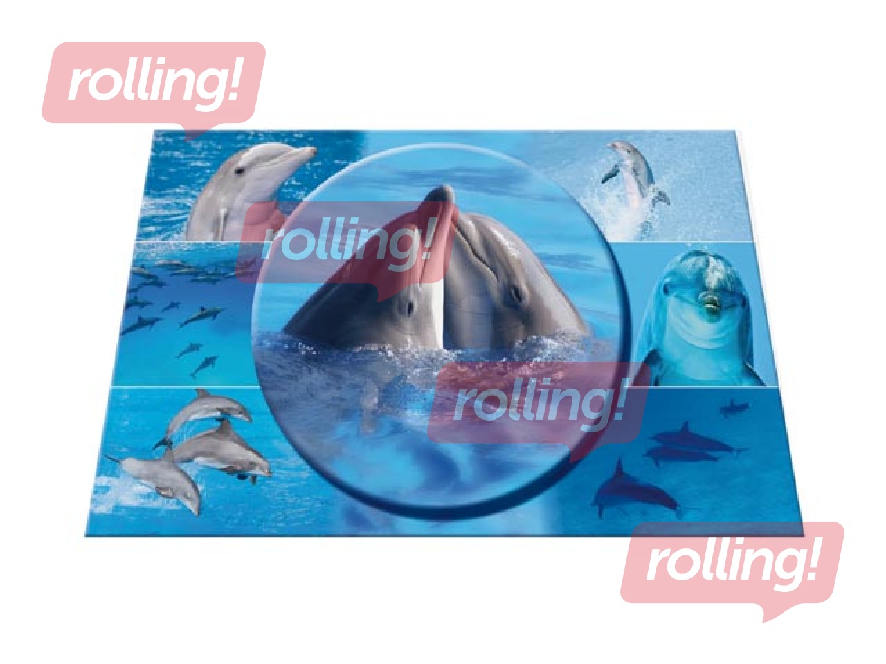 Galda segums ar dzīvnieku attēliem, 55x35cm