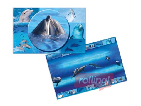 Galda segums ar dzīvnieku attēliem, 55x35cm