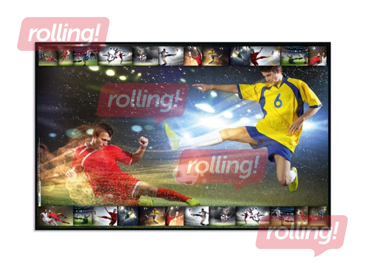 Galda segums ar futbola tematiku, 55x35cm