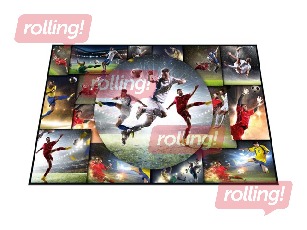 Galda segums ar futbola tematiku, 55x35cm