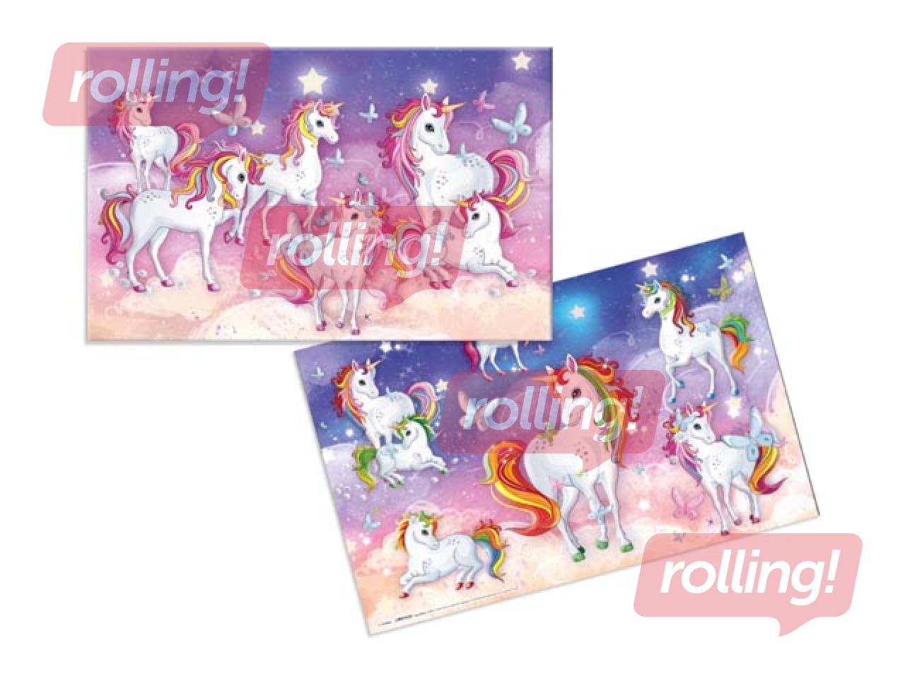 Galda segums ar Vienradžiem, 55x35cm