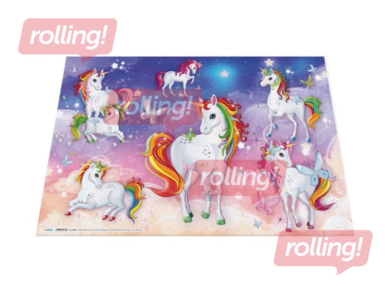 Galda segums ar Vienradžiem, 55x35cm