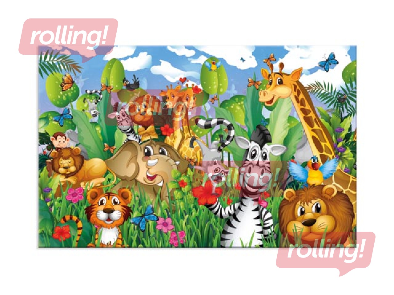 Galda segums ar džungļu tematiku, 55x35cm