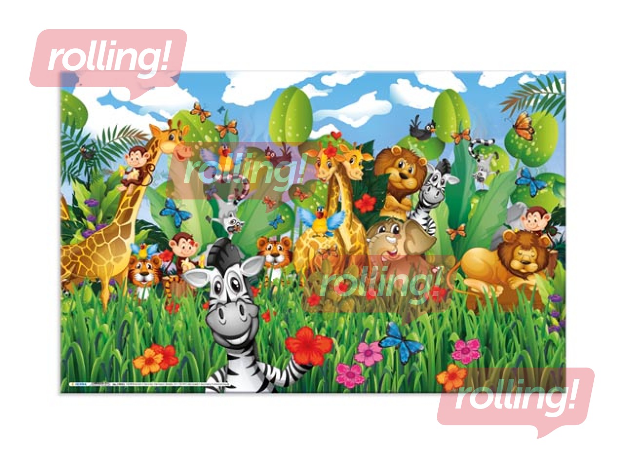 Galda segums ar džungļu tematiku, 55x35cm