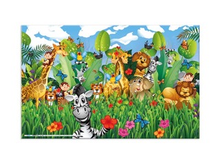 Galda segums ar džungļu tematiku, 55x35cm