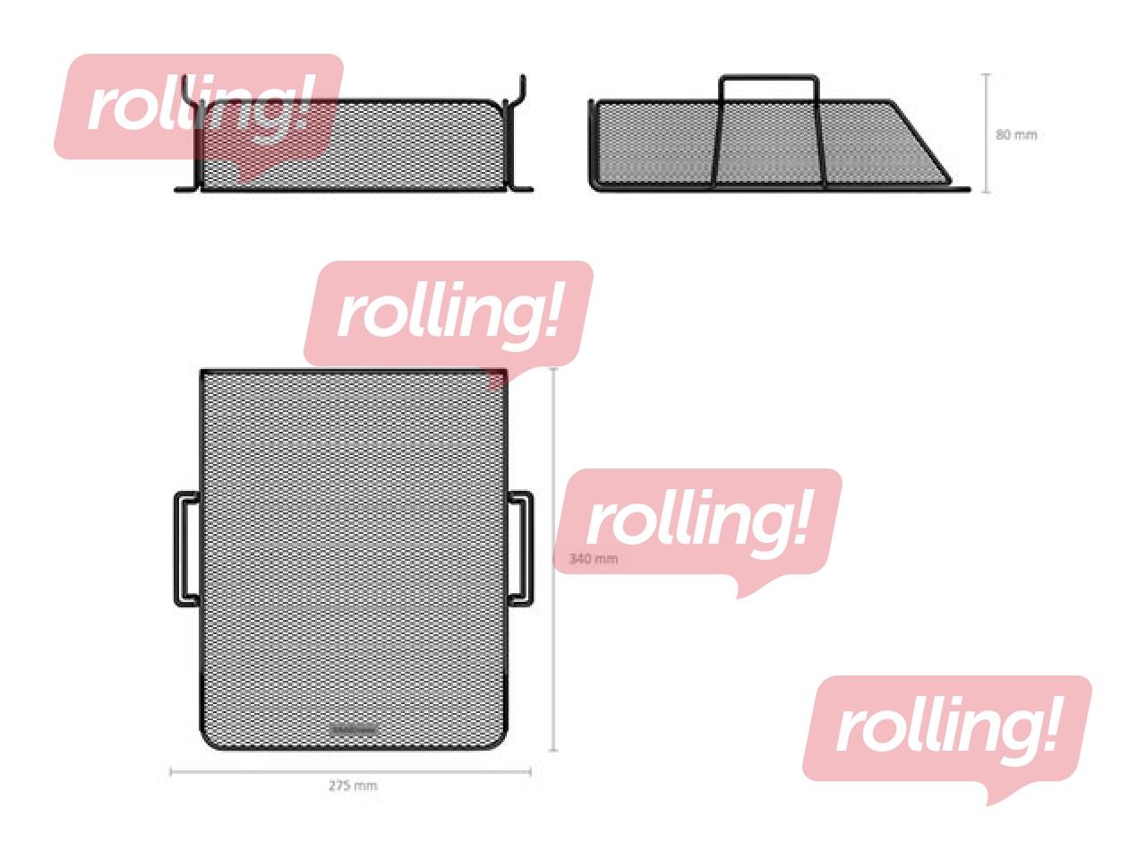 Dokumentu plaukts ErichKrause, metāla, 80mm, melns