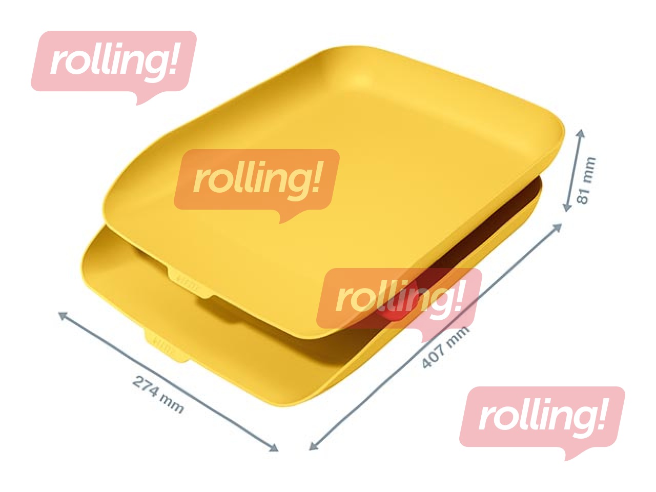 Dokumentu plauktu komplekts Leitz Cosy 2, dzeltens