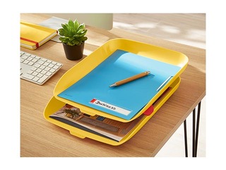 Dokumentu plauktu komplekts Leitz Cosy 2, dzeltens