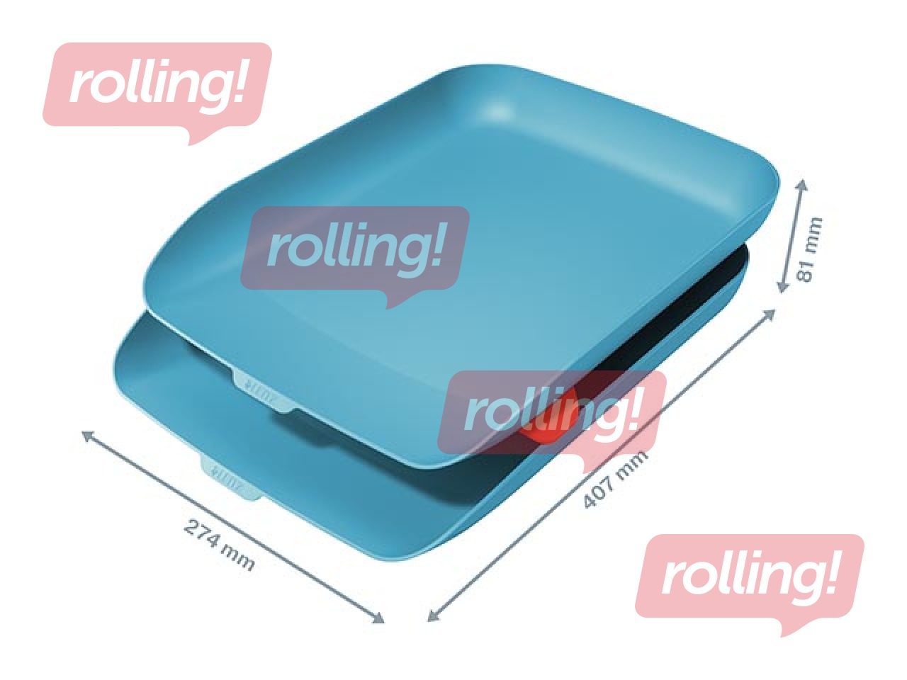 Dokumentu plauktu komplekts Leitz Cosy 2, zils