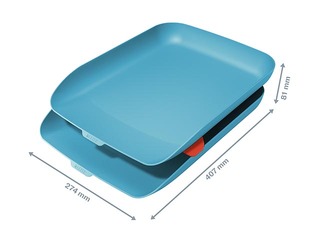 Dokumentu plauktu komplekts Leitz Cosy 2, zils