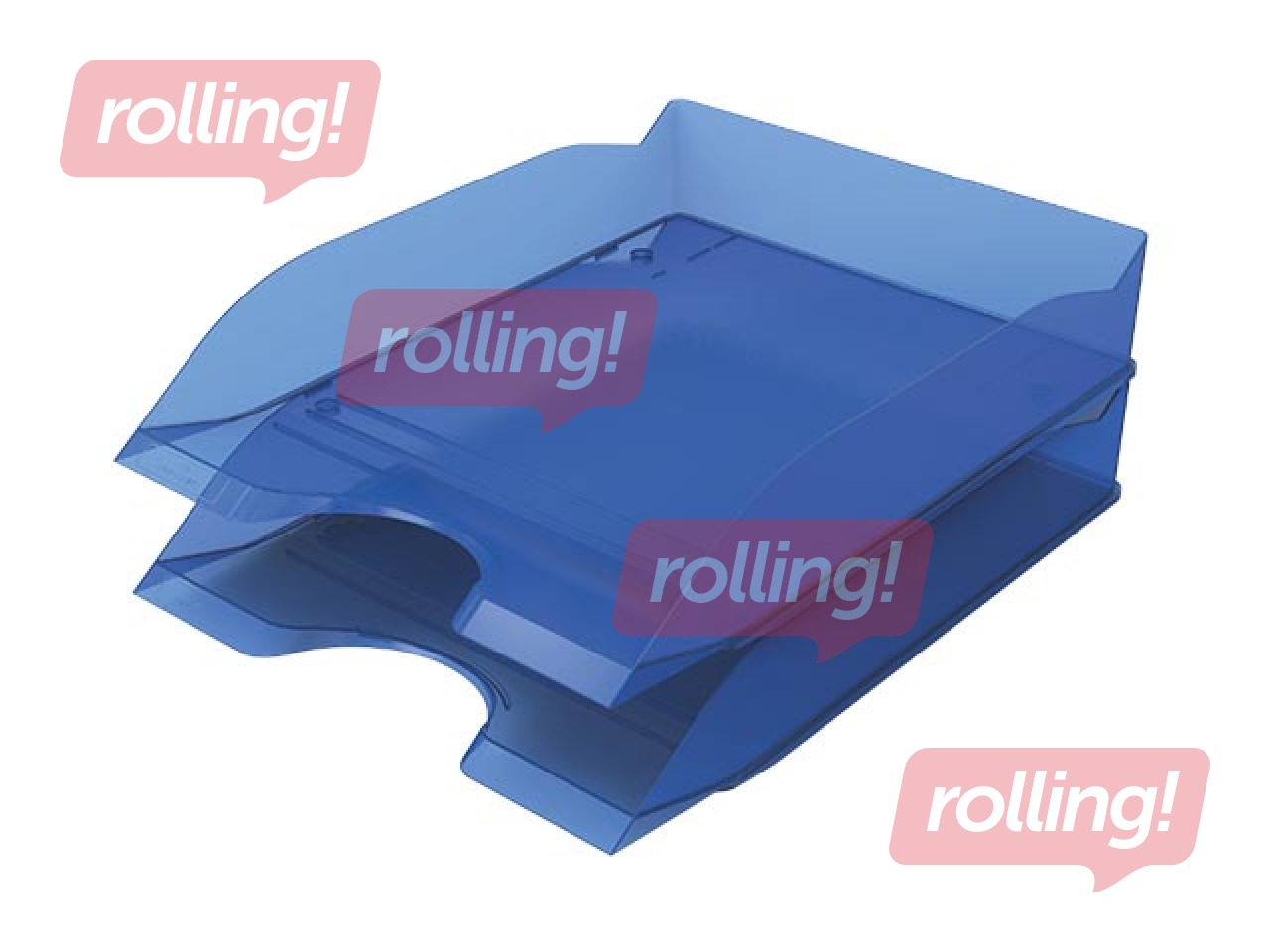 Dokumentu plaukts Durable Basic, caurspīdīgi zils