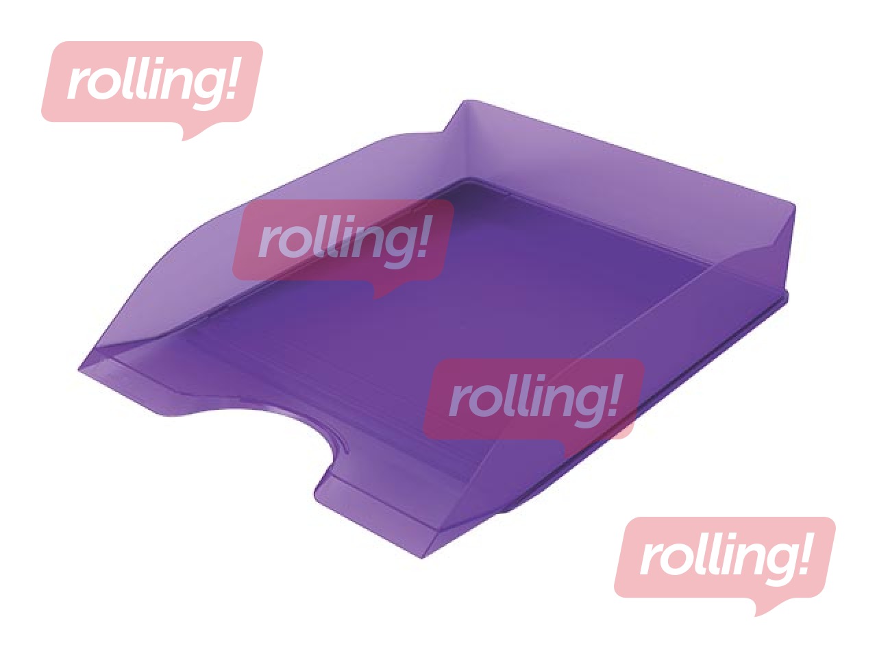 Dokumentu plaukts Durable Basic, caurspīdīgi violets