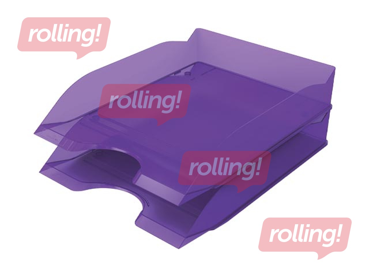 Dokumentu plaukts Durable Basic, caurspīdīgi violets