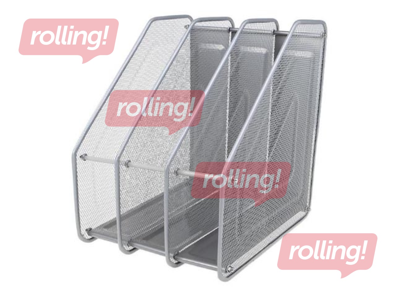 Dokumentu statīvs Forofis A4, 3 nodalījumi, metāla, sudraba