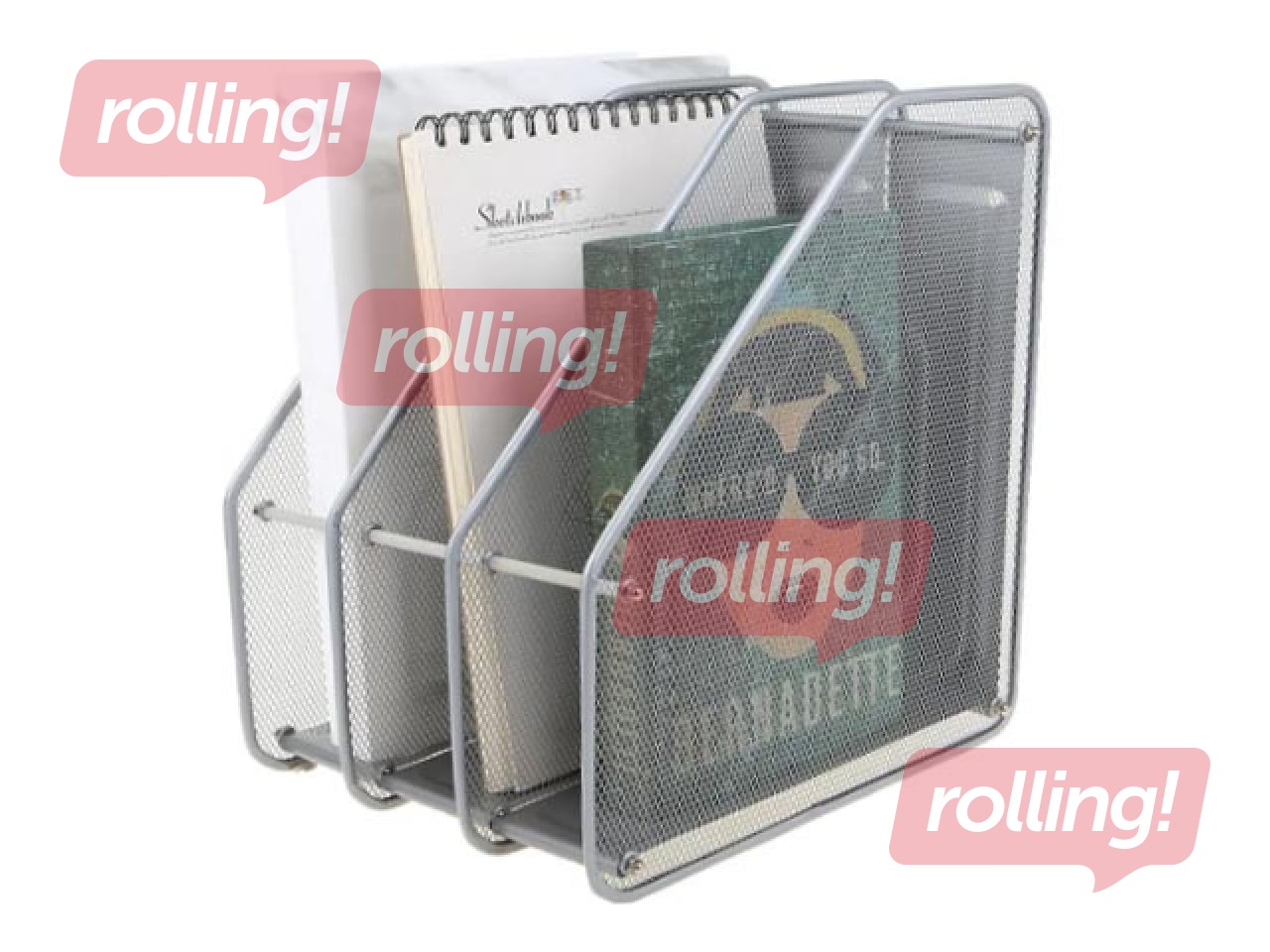 Dokumentu statīvs Forofis A4, 3 nodalījumi, metāla, sudraba