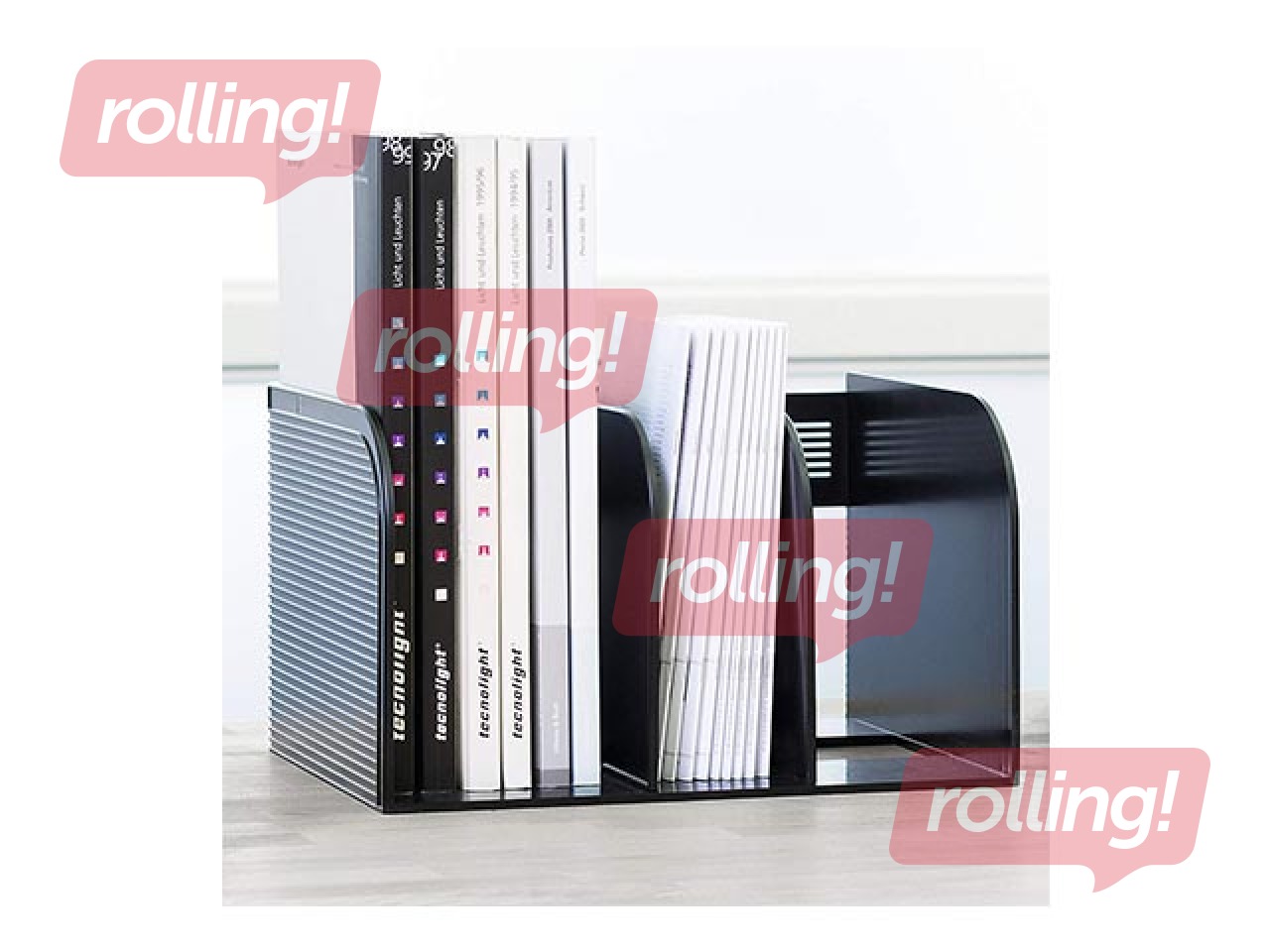 Dokumentu statīvs Durable Optimo, ar pārvietojamu vidējo daļu