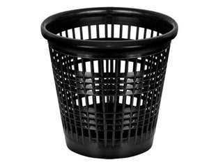 Papīrgrozs Forpus, 10 l, plastikāta, melns