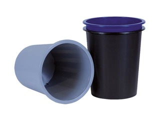 Papīrgrozs, 14 l, plastikāta, pelēks